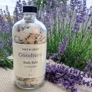 Goodness Lavender Bath Salts (16 oz) |Abide Collection