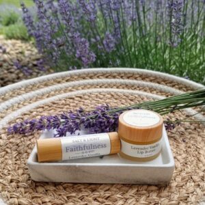 Faithfulness Lavender Vanilla Lip Butter (½ oz Jar & 5 g Stick) | Abide Collection