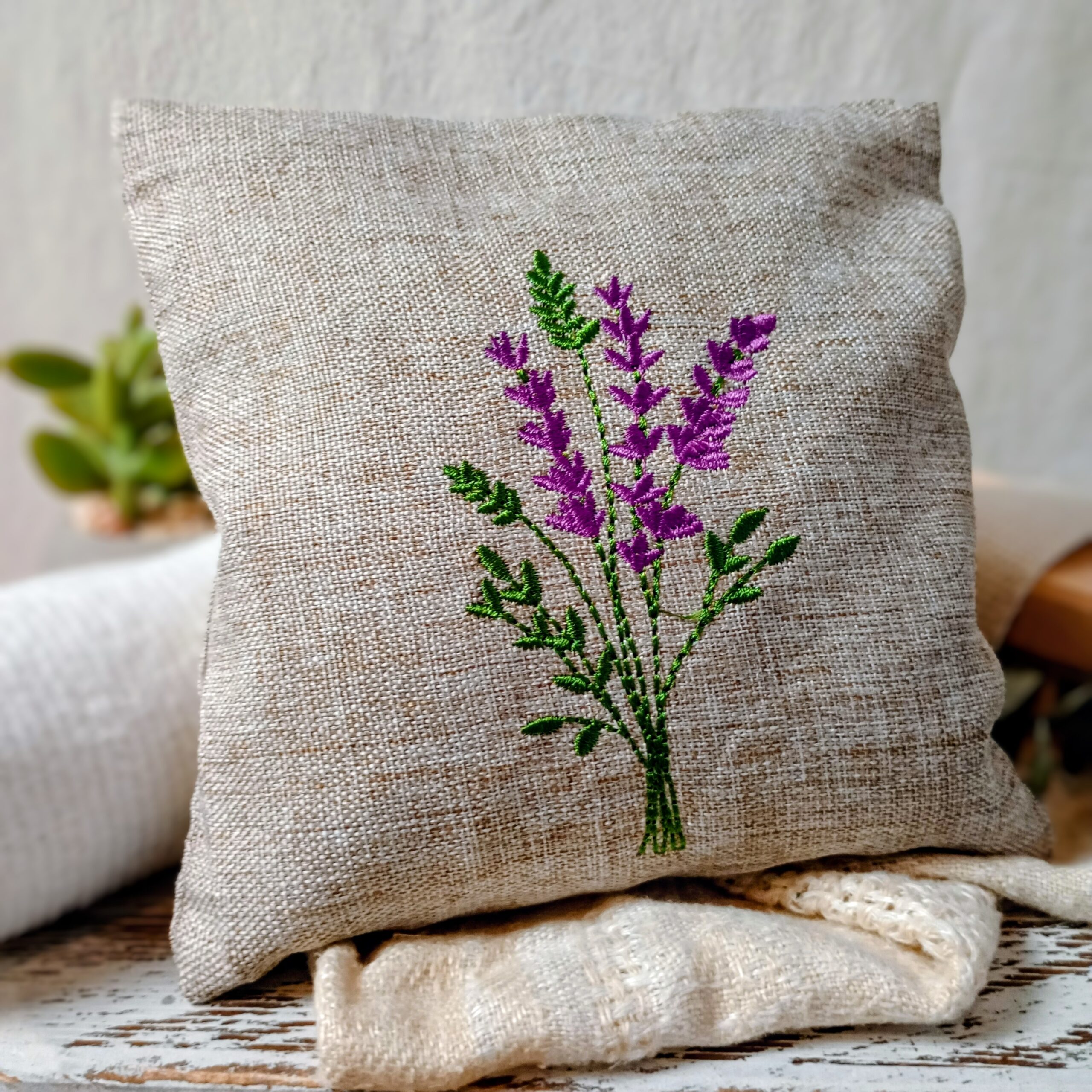 Hope Lavender Sachet Pillow decorative and scented for drawers, shelves, or gift