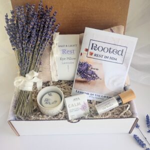 Rest in Him – Lavender Christian Self-Care Gift Box