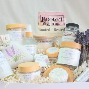 Lavender Self-care products gift box for all occasions.